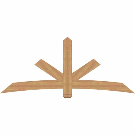 Ekena Millwork Alberta Smooth Timber Gable Bracket, Western Red Cedar, 84"W x 35"H x 3 1/2"D x 5 1/2"F, 10/12 Pitch GBW084X35X0406ALB00SWR